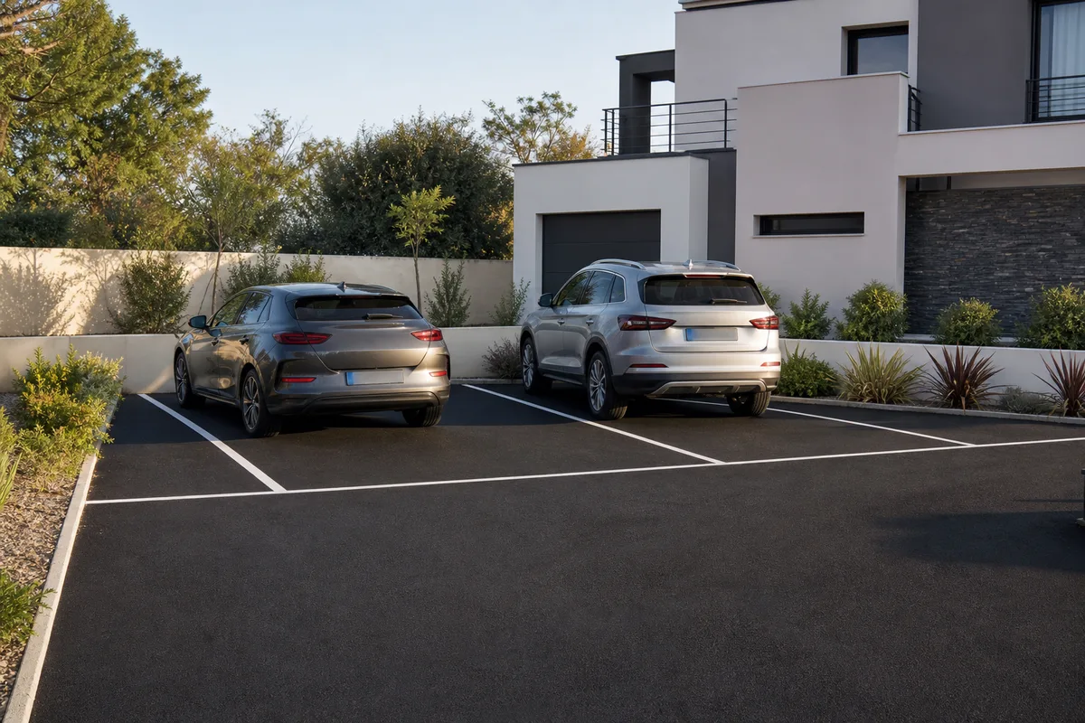 Aménager un parking privé : conception, revêtement et budget 2026